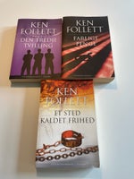 3 bøger af Ken Follett, Ken Follett, genre: krimi og