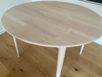 Spisebord, Massivt hvidolieret bøg, b: 110