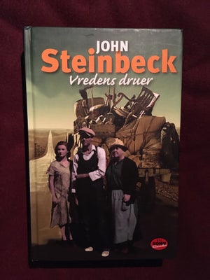 Vredens druer, John Steinbeck, genre: roman, Klassiker. Hardback. Har ikke været læst. Bagsiden har 