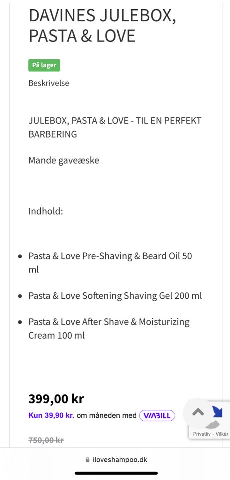 Hårpleje og tilbehør, Skæg Olie / Beard Oil, Pasta & Love