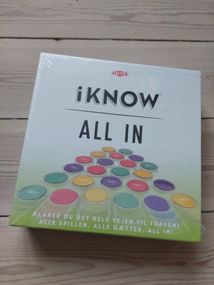 iKnow - All in, quizspil, Quiz-spil i uåbnet emballage.

Hvor meget ved dine venner egentlig og hvor