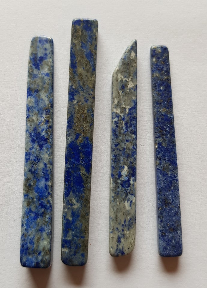 Smykker og sten, Portion med 4 stykker Lapis Lazuli pyrit