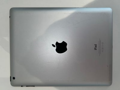 iPad 4, 32 GB, sort, God, Ældre Ipad der ikke fejler andet end et lille knæk i skærmen og nogle år i