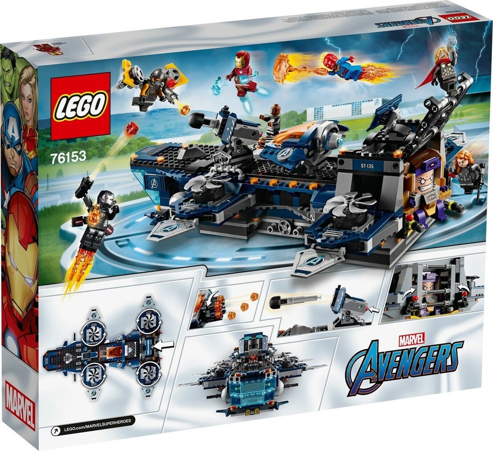 Lego Super heroes, 76153 Avengers Helicarrier UÅBNET
