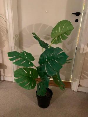 Kunstig stueplante , Kunstig Monstera, Flot stor kunstig Monstera. Finger filodendron. Højde 90 cm. 