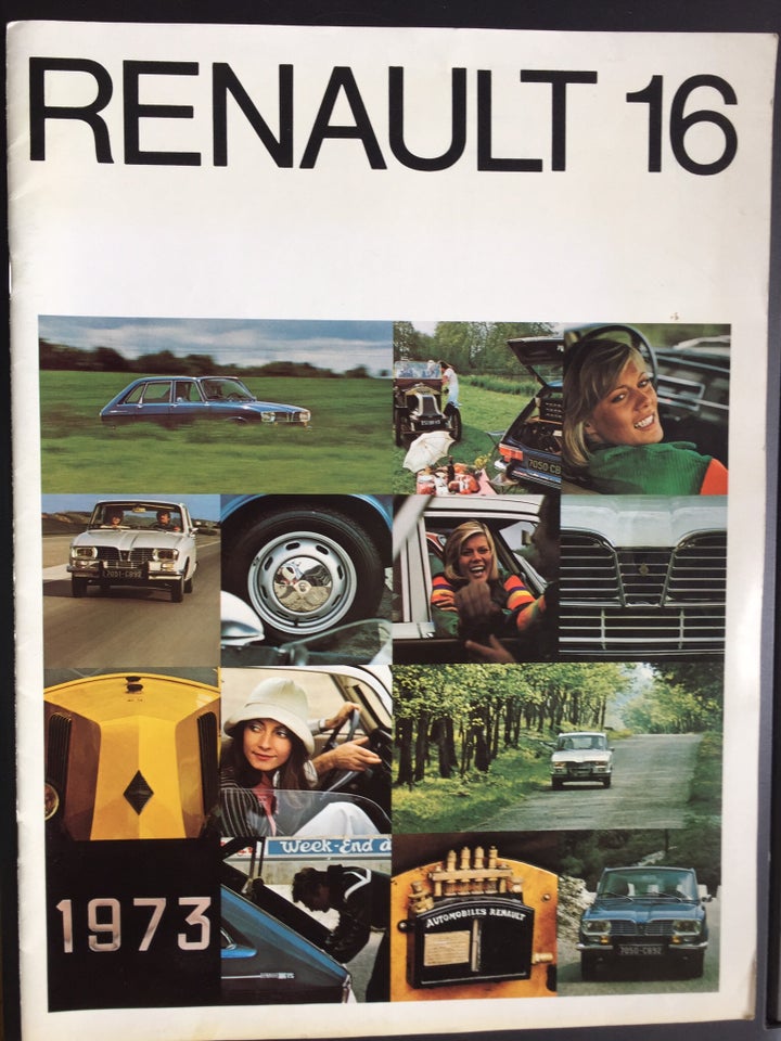 Original salgsbrochure - 20 s, RENAULT 16 & 16TS - 1973