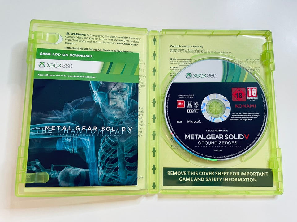 Metal Gear Solid V Ground Zeroes, Xbox 360, Xbox 360