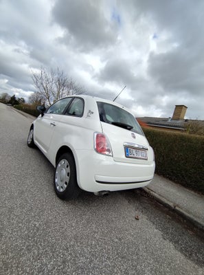 Fiat 500, Benzin, 2012, km 134000, hvid, 3-dørs, Fiat 500 Pop
Rustbehandlet flere gange med Dinitrol