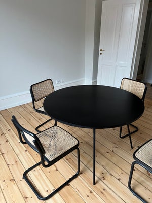 Spisebord, Træ, Sofa Company, b: 120 l: 120, Smukt rundt spisebord fra Sofa Company.

Sort bordplade