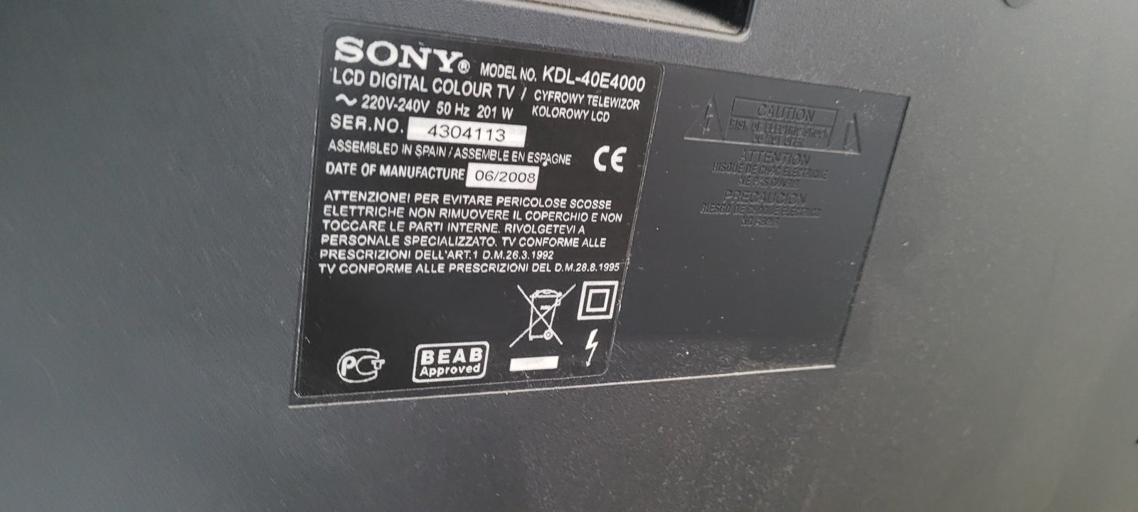 LCD, Sony, BRAVIA