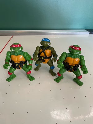 Tmnt, Teenage mutant Ninja Turtles, Sæt med 3 Turtles sælges.