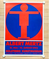 Sjælden original plakat, Albert Mertz, b: 62 h: 85