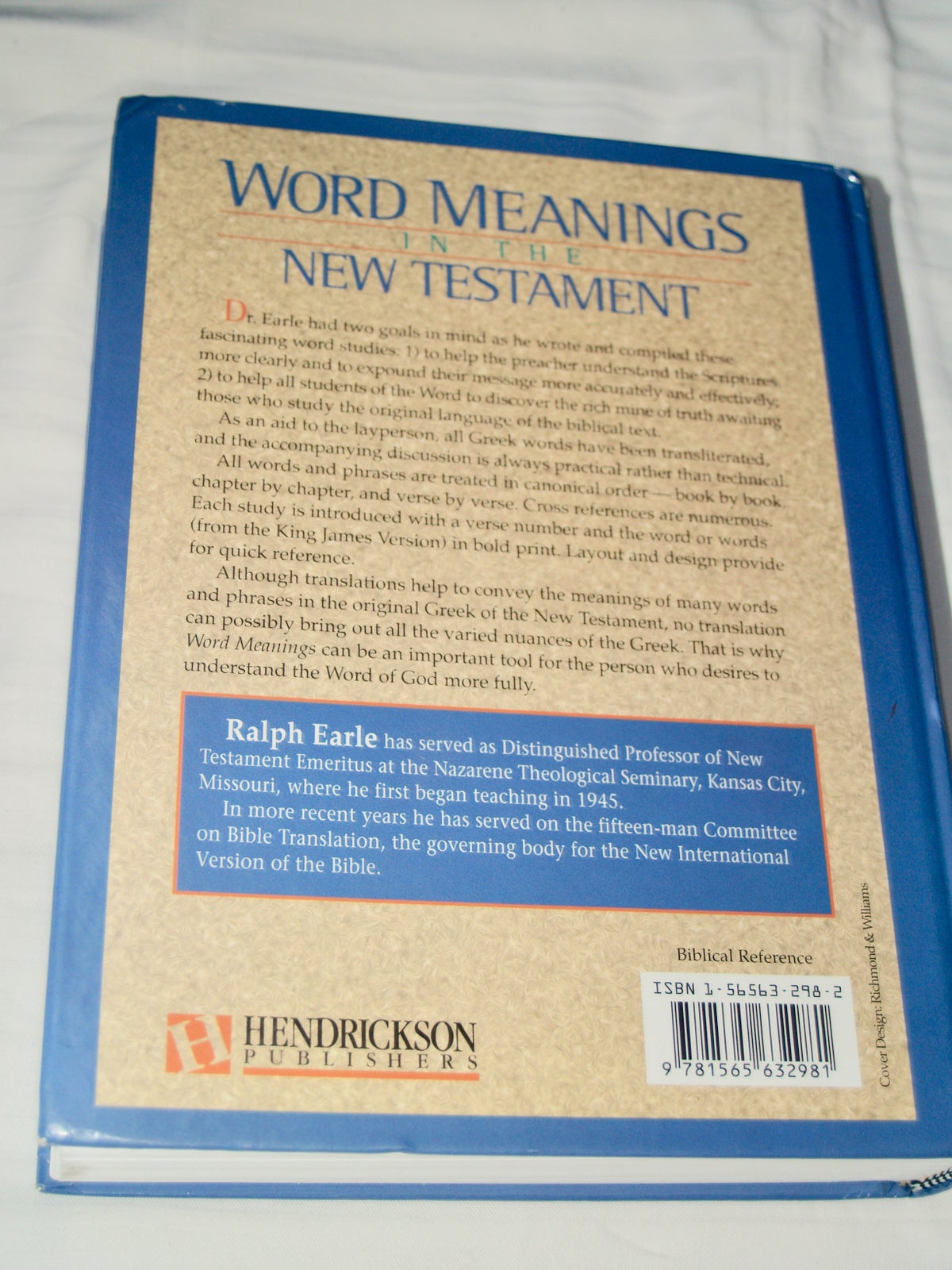 Word Meanings, in the New Testament