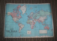 Verdenskort, Bacon's standard map of the world, b: 70 h: 50