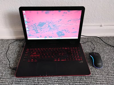 Asus GAMER BÆRBAR MED NY MUS, Sælger den her ASUS ROG G551J / 15,6 T GAMER bærbar som er i meget god