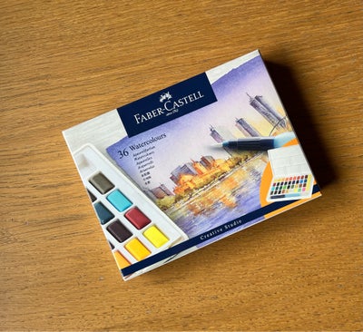 Andet, Faber-castell/vandfarve, Ubrudt emballage/ubrugt stand
Nypris 399

“Akvarelpalette med pigemn
