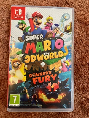 Super Mario 3D World + Bowsery Fury, Nintendo Switch, adventure, Sælges fordi vi har to styk af samm