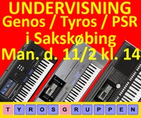 Keyboard, Yamaha Undervisning på Genos, Tyros & PSR (Alle)