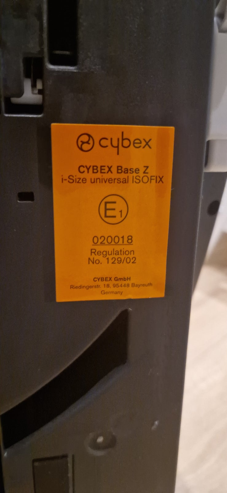 Isofix base, anden vægtklasse , Cybex Cybex Base Z i-Size