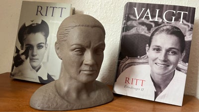 Sparemand, Ritt Bjerregaard, 1983, Smuk buste af Ritt Bjerregaard
En del af serien Sparemænd fra 198