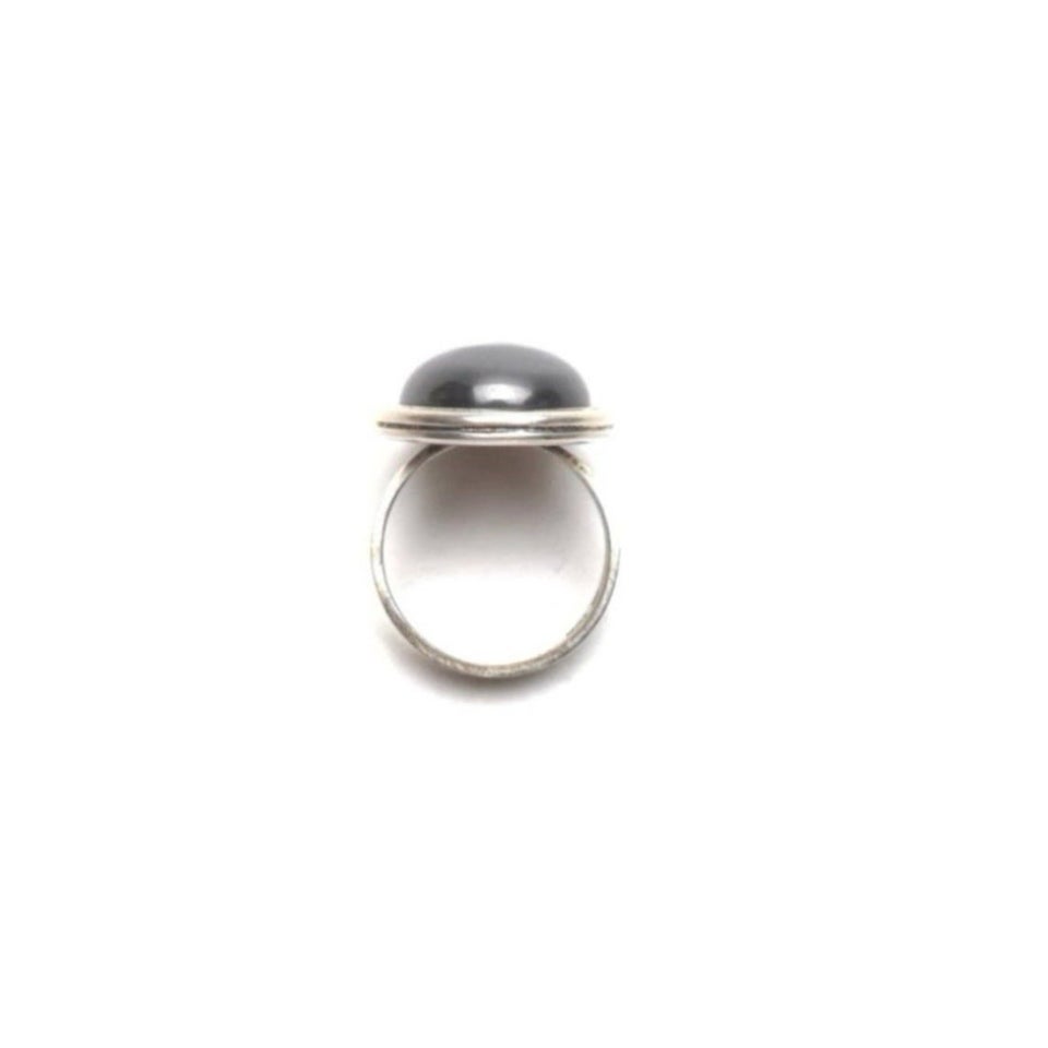 Ring, sølv, Jens Aagaard sterling sølv ring onyx sten