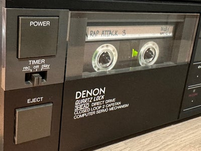 Båndoptager, Denon, DR-M4 , God, Super fed og meget sjælden Denon DR-M4 kassettebåndoptager.
3 hoved