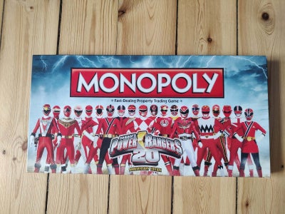 Monopoly Power Rangers 20 anniversary edition, Brætspil, brætspil, Komplet
Den ene figur er knækket