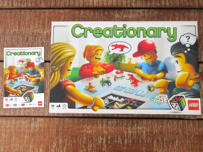 LEGO Creationary, andet spil, SOM NYT - alt dele er der! Hvem er hurtigst og mest fantasifuld til at