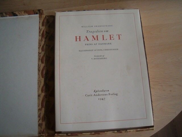 Tagedien om Hamlet-Prins af Danmark, William Shakespeare,