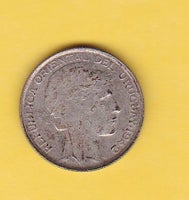 Andet land, mønter, (1130) Uruguay 20 Centesimos sølv