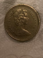 Andet land, mønter, One pound