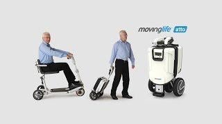 El-Scooter MovingLife Atto Mobilscooter, 2022, Hvid
