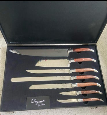 Ubrugte Køkkenknive, Laguiole By Hawa, Lækre & fede køkkenknive fra Laguiole By Hâws - 7 styks. 

Kn