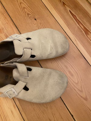 Sandaler, str. 40, Birkenstock,  Beige,  God men brugt, Birkenstock sko i modellen Boston.