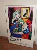 Plakat i glas og ramme, Pablo Picasso, motiv: Abstrakt