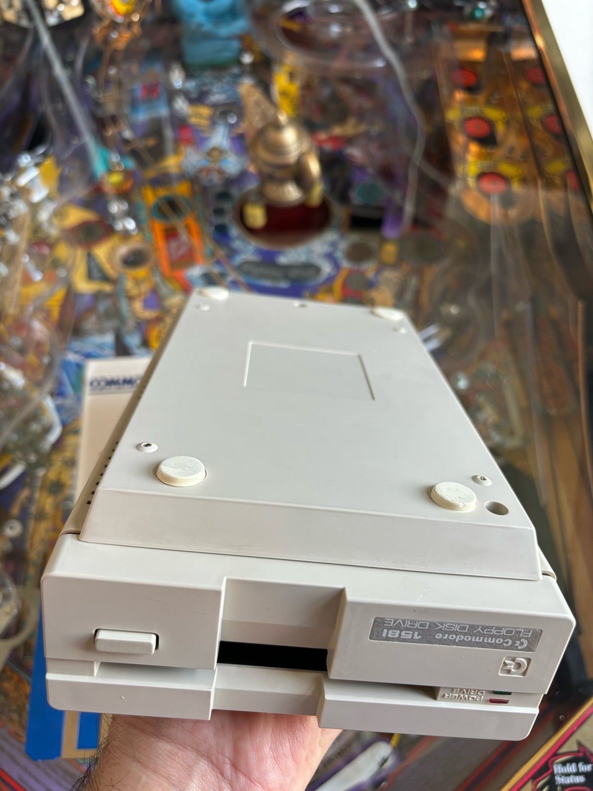 Commodore 1581 floppy disk drev, spillekonsol