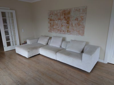 Sofa, stof, 4 pers. , Eilersen Baseline sofa, Lækker beige Eilersen Baseline modulsofa med 3 rygpude