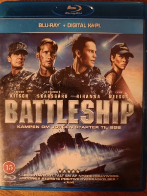 Blu-ray, action, Battleship
Liam Neeson & Rihanna
Som ny

Krigsskibe fra alle allierede lande omkrin