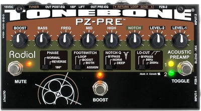 Preamp/DI, Andet mærke Radial Tonebone PZ Pre, Canadisk produkt som lyder afsindig godt til akustisk