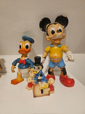 Legetøj, Disney gummi figurer, 3 stk vintage disney gummi figurer