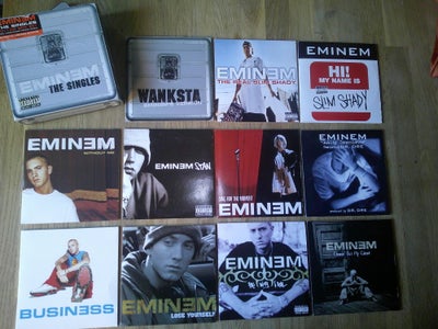 Eminem: The Singles box set, hiphop, Boks-sæt for samlere med 10 + 1 CD. inkl. Unreleased PROMO Sing