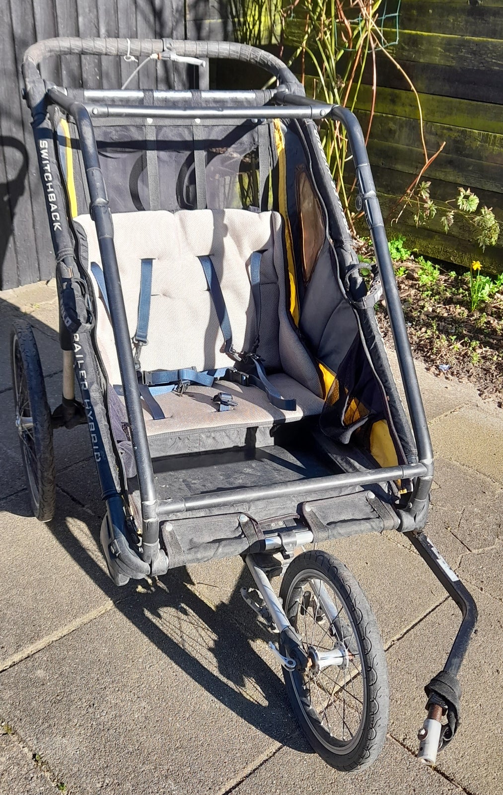 Cykeltrailer/klapvogn plads til 2 børn