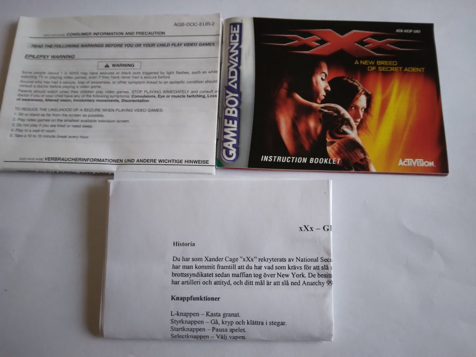 Xxx, Gameboy Advance