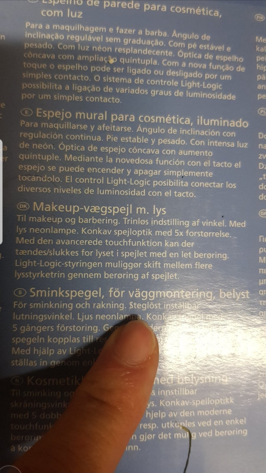 Badeværelsesspejl, Wenko med lys makeupspejl makeup