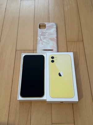 iPhone 11, 128 GB, gul, Iphone 11 128 GB i gul farve sælges. Telefonen er i superfin stand, ingen ri