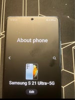 Samsung S21 Ultra-5G, 12gb ram -128 rom , Perfekt