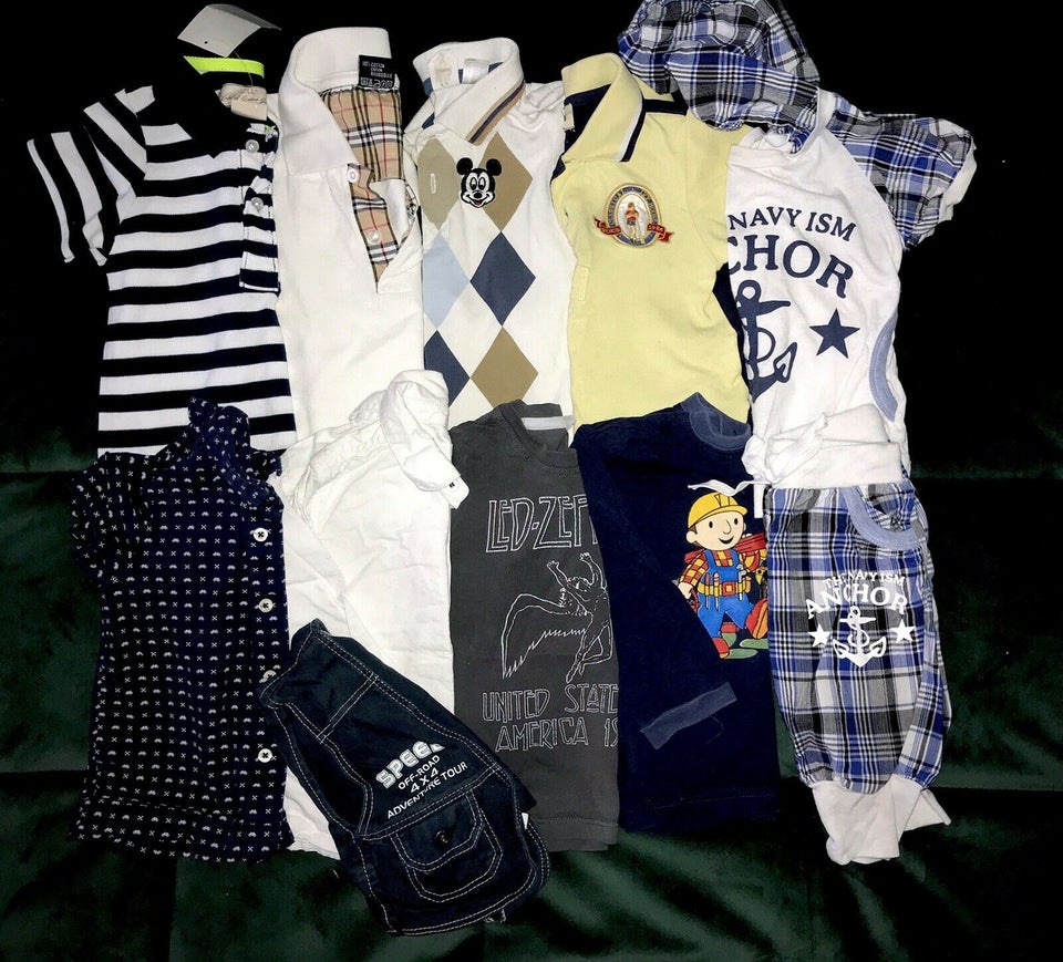 Blandet tøj, polo bluser trøjer skjorter vest trøje bukser, Burberry House mamas og papas chirpie pie ny – dba.dk – Køb Salg af Nyt og Brugt