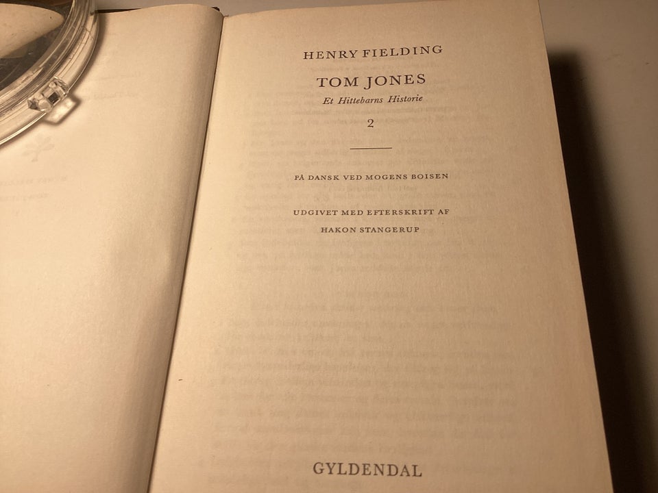 Tom Jones bind 2, Henry Fielding 129, genre: roman