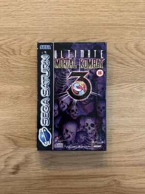 Ultimate Mortal Kombat 3, Sega Saturn, Testet og virker som det skal. Se billeder for stand. Kan sen