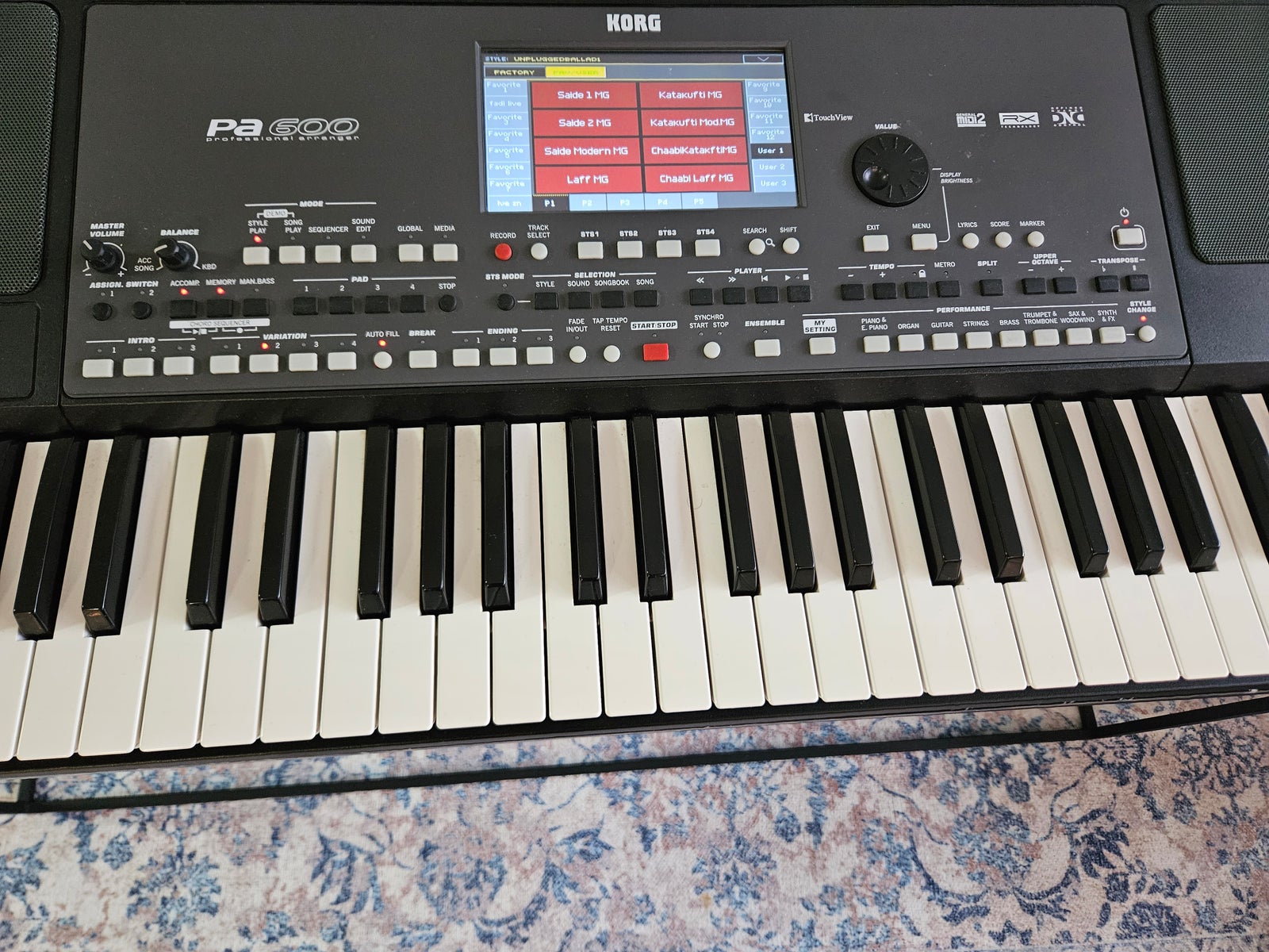 Keyboard, Korg Pa600